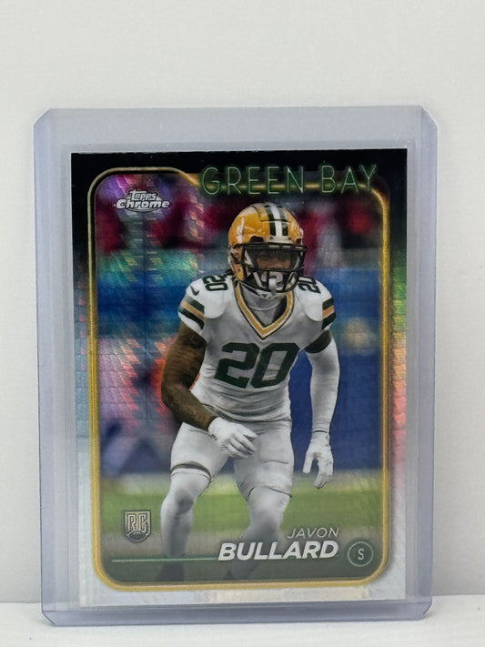 2024 Topps Chrome #284 Javon Bullard Hyper RC Green Bay Packers