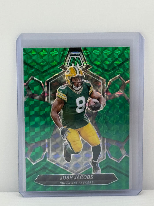 2024 Panini Mosaic #79 Josh Jacobs Green Prizm Green Bay Packers