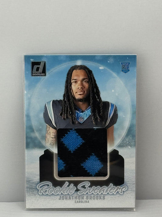 2024 Donruss #RHS-JBR Jonathan Brooks Rookie Sweaters Carolina Panthers