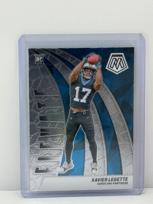 2024 Panini Mosaic #10 Xavier Legette Elevate RC Carolina Panthers
