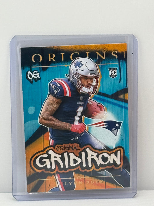 2024 Panini Origins #3 Ja'Lynn Polk Original Gridiron RC New England Patriots