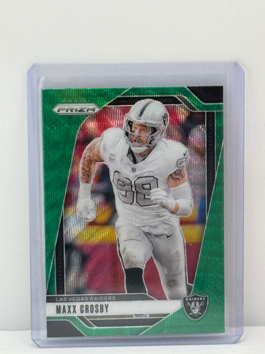 2024 Prizm #152 Maxx Crosby Green Wave Los Vegas Raiders