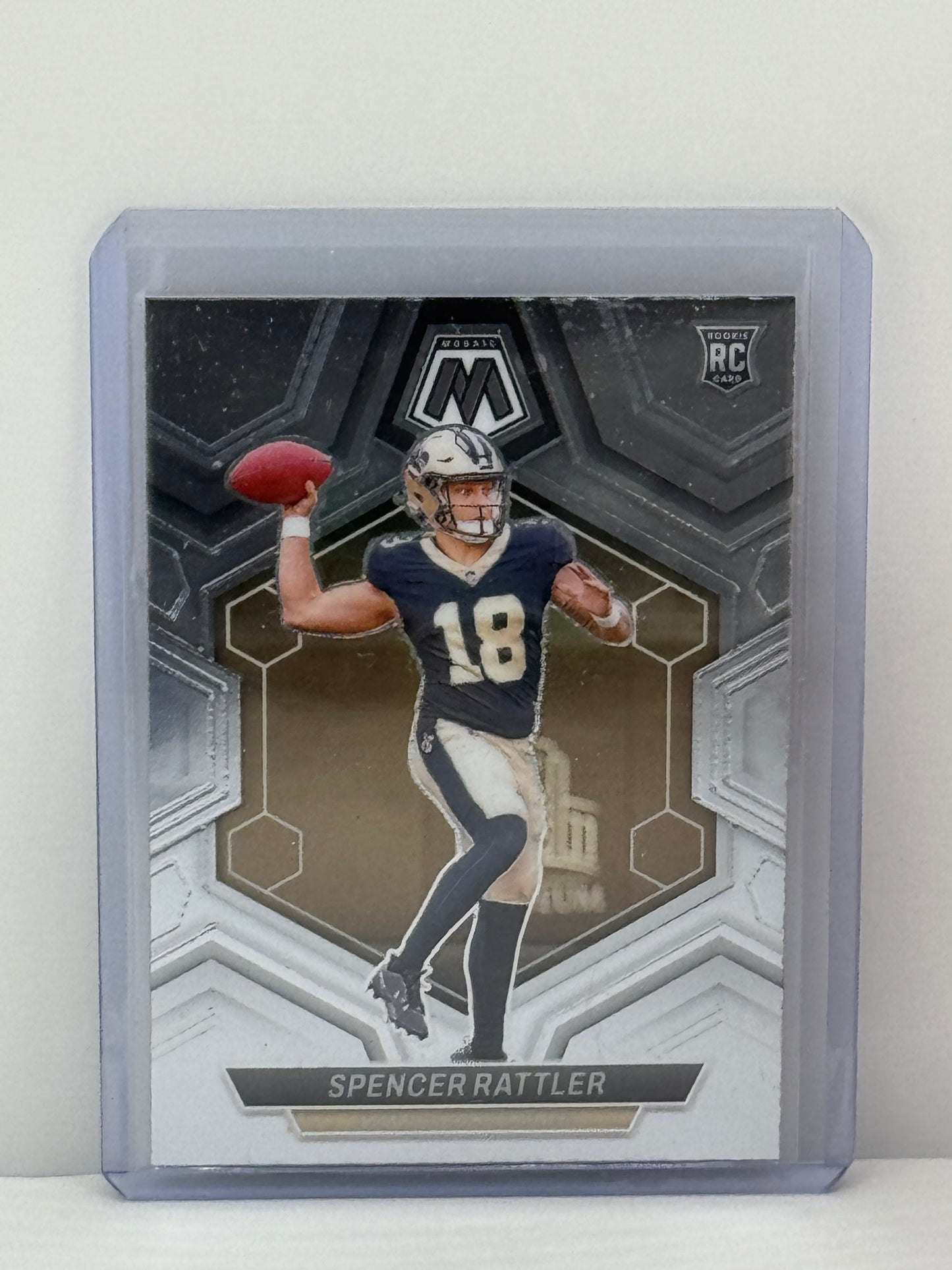 2024 Panini Mosaic #393 Spencer Rattler RC New Orleans Saints