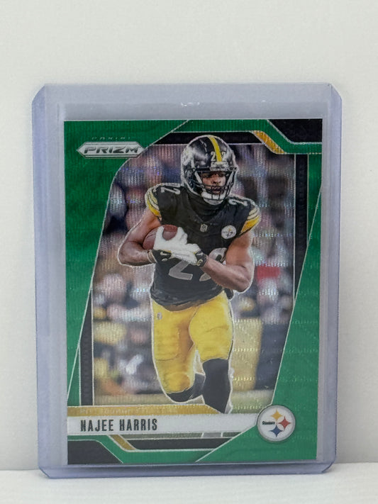 2024 Panini Prizm #241 Najee Harris Green Wave Pittsburgh Steelers