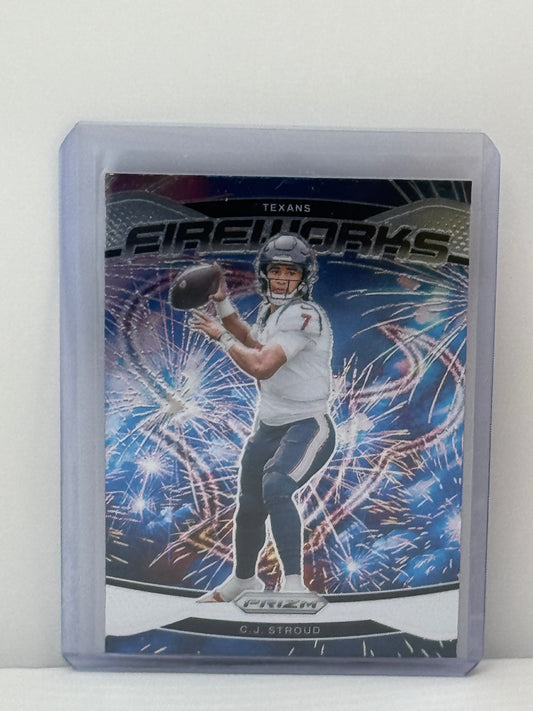 2024 Panini Prizm #3 CJ Stroud Fireworks Houston Texans
