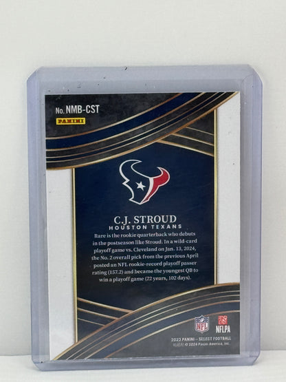 2023 Panini Select #NMB-CST Cj Stroud Numbers RC Houston Texans