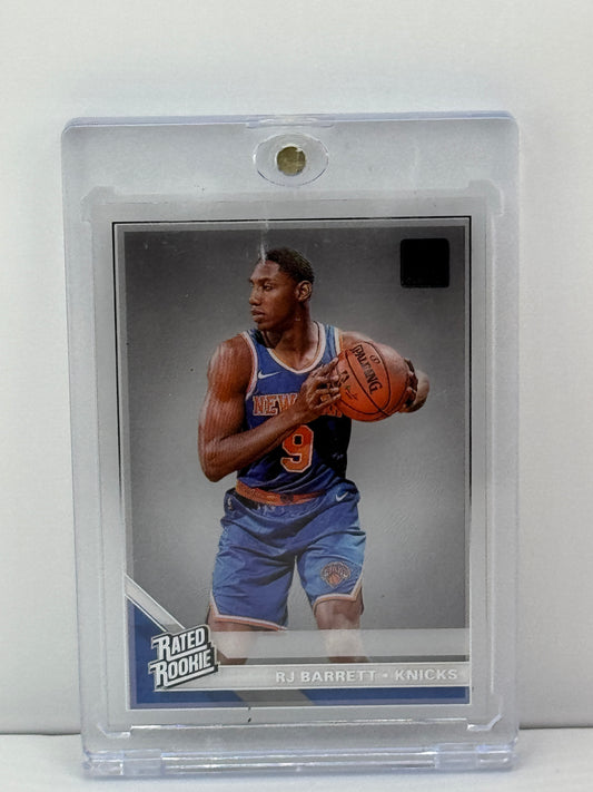 2020 Donruss Clearly #53 RJ Barrett RC New York Knicks