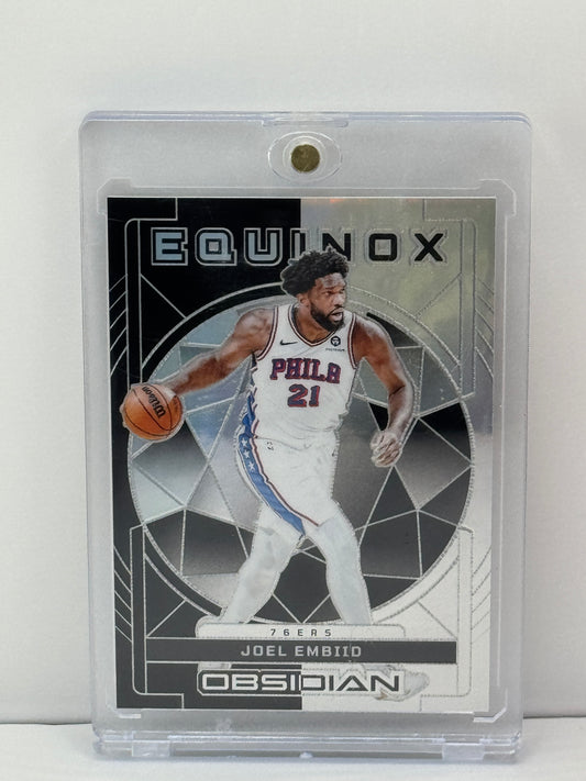 2023-24 Panini Obsidian #38 Joel Embiid Equinox 98/99 Philadelphia 76ers