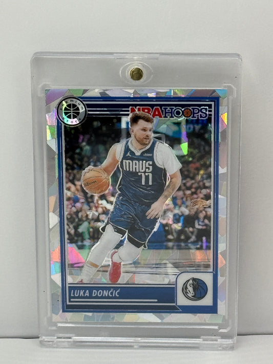 2023-24 Panini NBA Hoops Premium Stock #9 Luka Doncic Dallas Mavericks