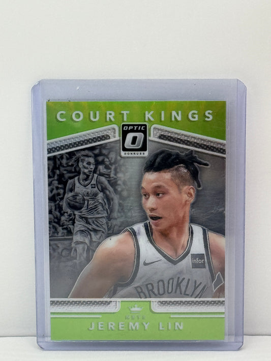2017-18 Donruss Optic #19 Jeremy Lin Court Kings Green Prizm 103/149 Brooklyn Nets
