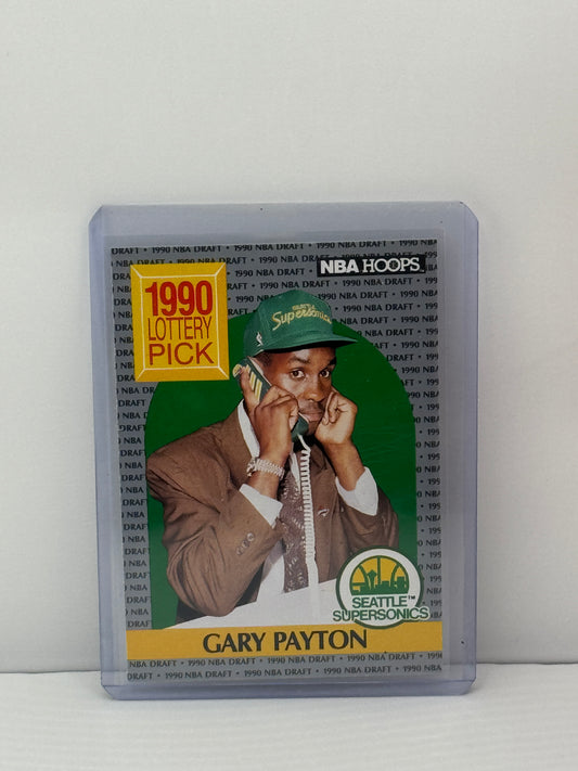 1990 NBA Hoops #391 Gary Payton RC Seattle Supersonics Sonics