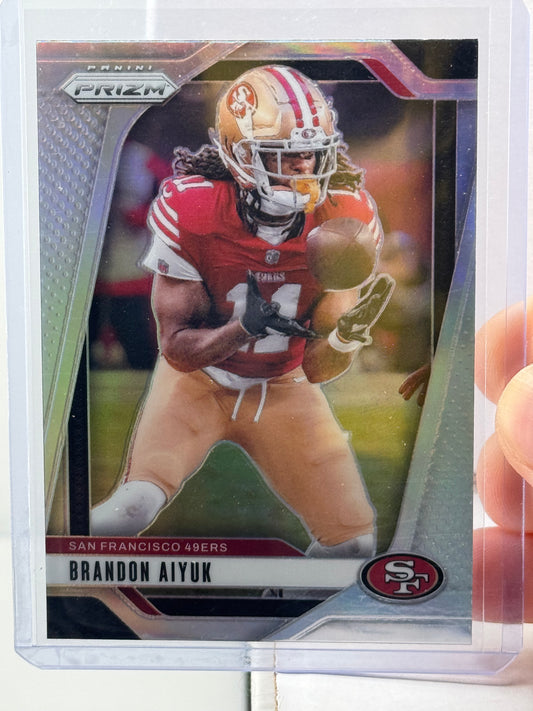 2024 Panini Prizm #251 Brandon Aiyuk Silver San Francisco 49ers