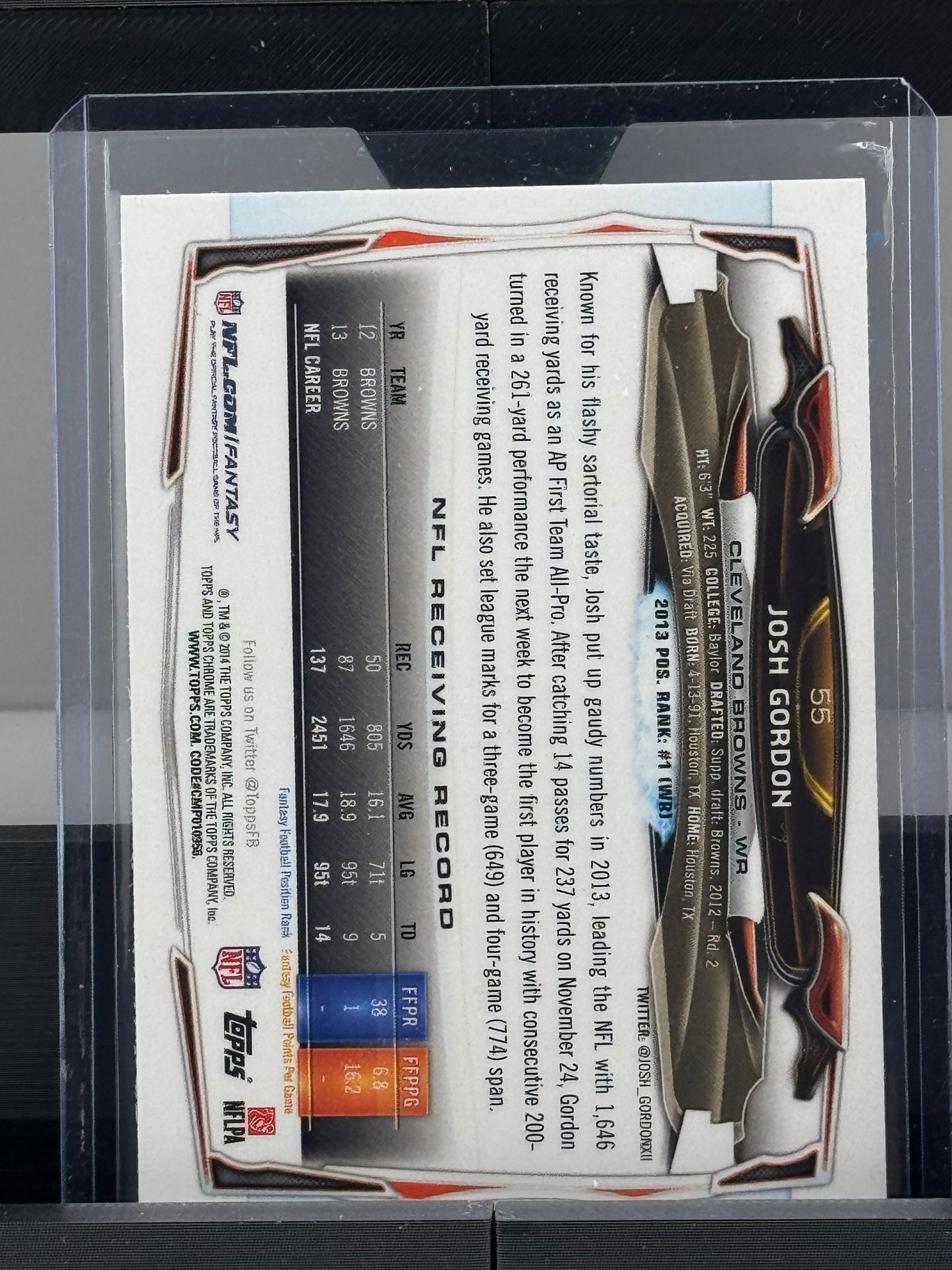 2024 Topps Chrome #55 Josh Gordon Checkerboard Cleveland Browns