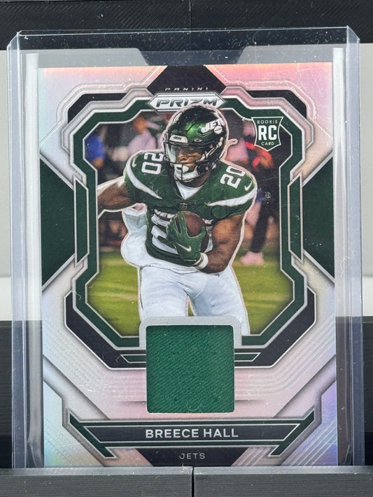 2022 Prizm #PJ-BH Breece Hall Silver Patch RC New York Jets