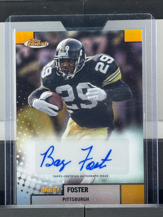 2024 Topps Finest #FBA-BF Barry Foster Auto Pittsburgh Steelers