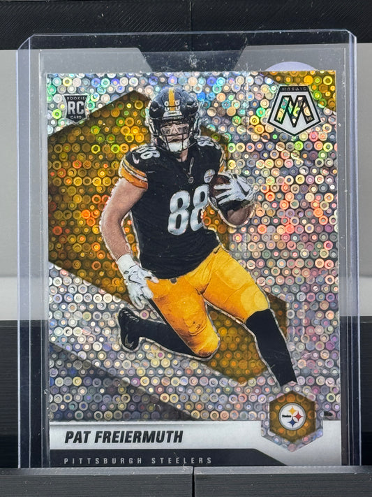 2021 Mosaic #332 Pat Freiermuth Disco Prizm RC Pittsburgh Steelers