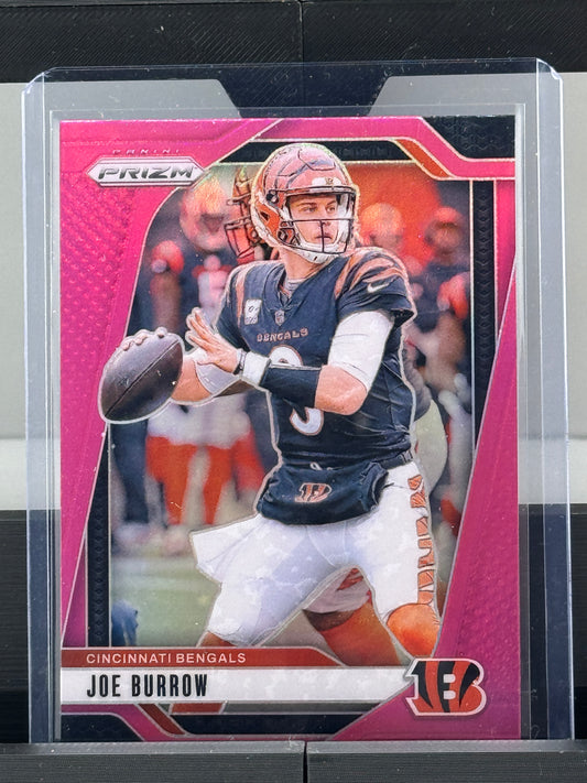 2024 Prizm #55 Joe Burrow Pink Prizm Cincinnati Bengals