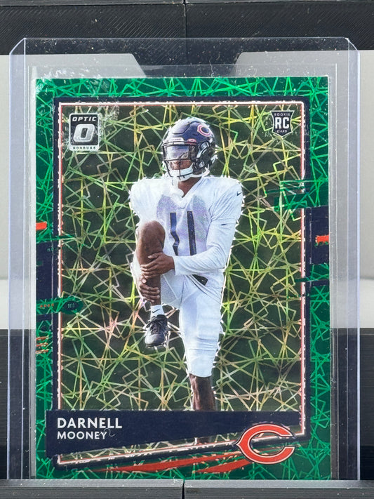 2020 Donruss Optic #125 Darnell Mooney Green Velocity RC Chicago Bears