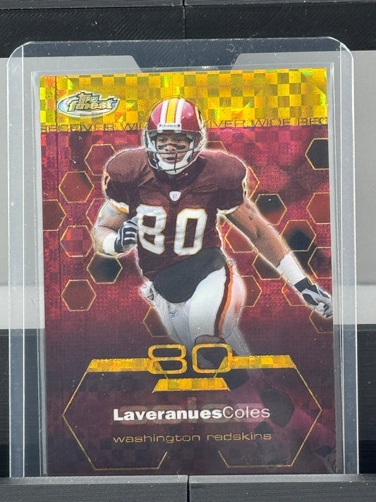2003 Topps Finest #12 Laveranues Coles Gold Xfactor 97/175 Washington Commanders