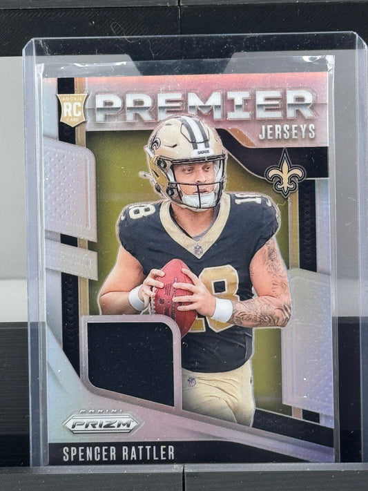 2024 Prizm #PJ-SRR Spencer Rattler Premier Jerseys New Orleans Saints