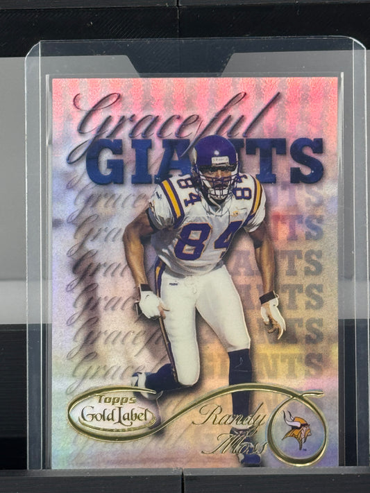 2000 Topps Gold Label #G2 Randy Moss Graceful Giants Minnesota Vikings