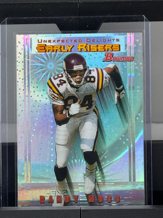 1999 Bowman #U5 Randy Moss Unexpected Delights Early Risers Minnesota Vikings