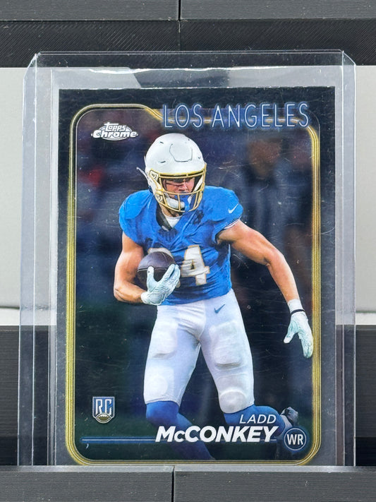 2024 Topps Chrome #212 Ladd McConkey RC Los Angeles Chargers