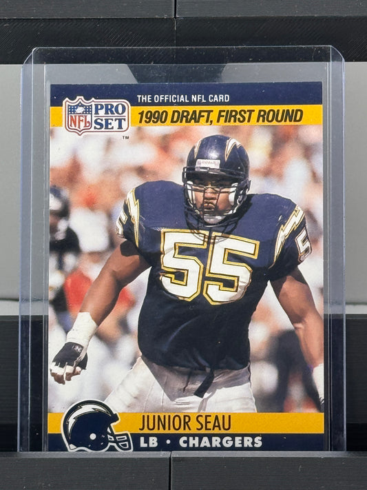 1990 Pro Set #673 Junior Seau RC San Diego Chargers