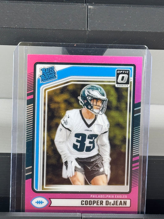 2024 Donruss #305 Cooper DeJean Optic Preview Pink Prizm RC Philadelphia Eagles