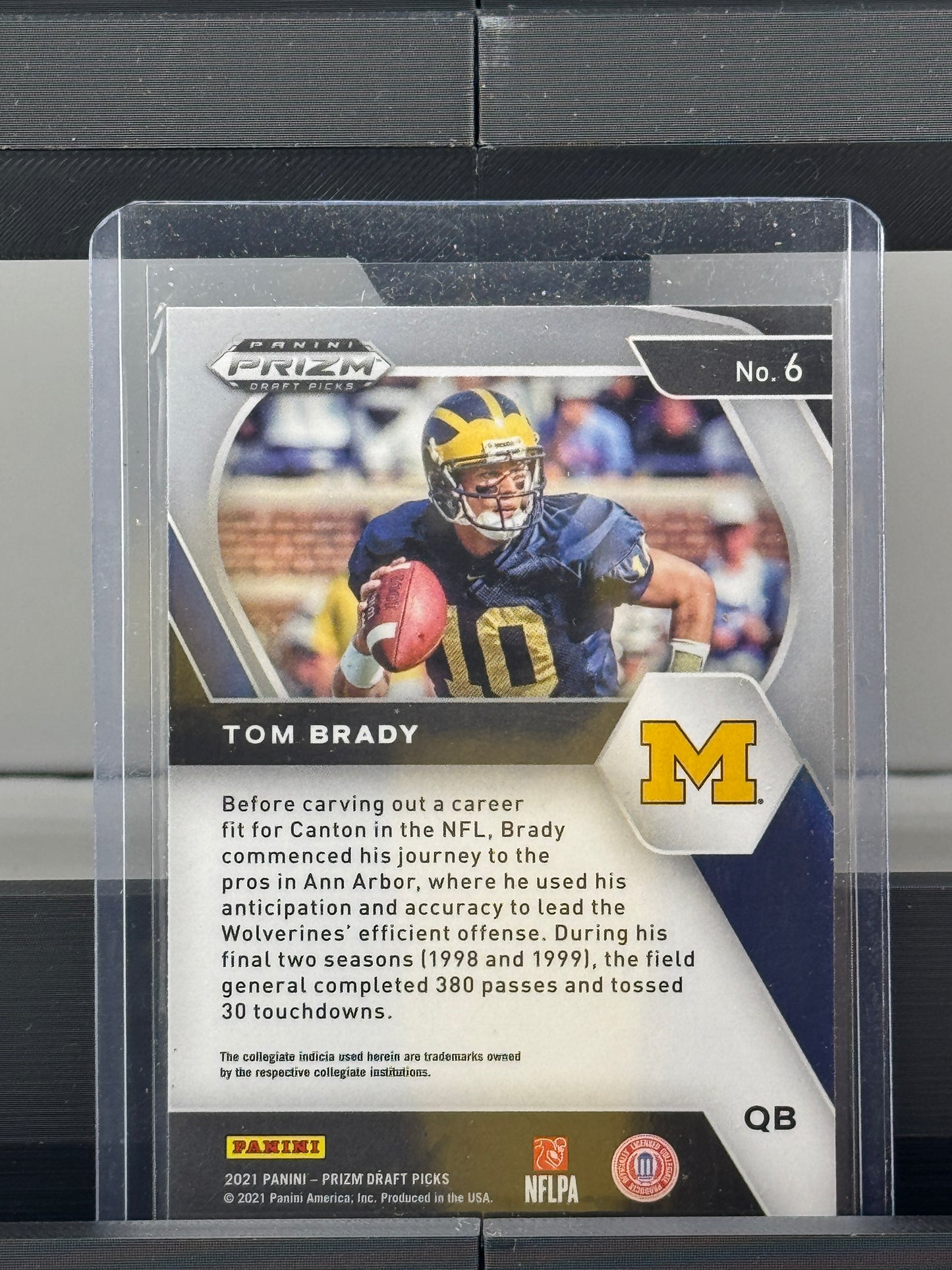 2021 Prizm Draft Picks #6 Tom Brady New England Patriots
