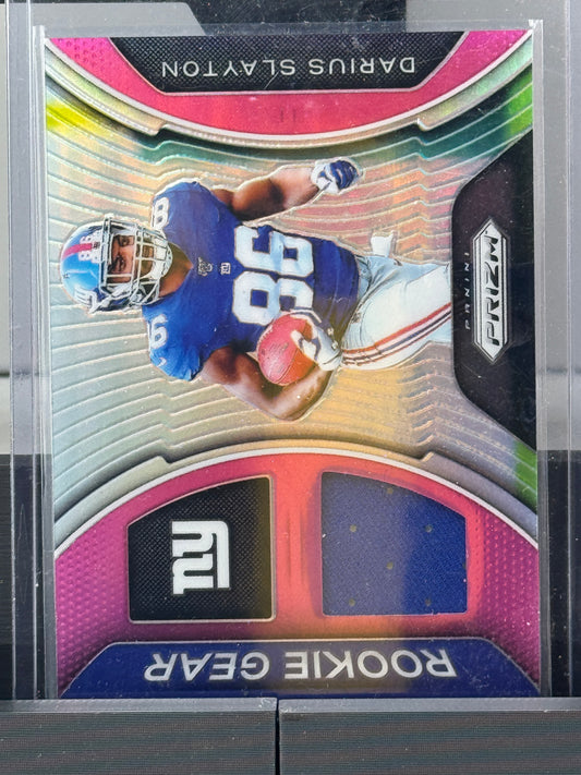 2019 Prizm #RG-DL Darius Slayton Rookie Gear Game Worn Pink Prizm RC New York Giants