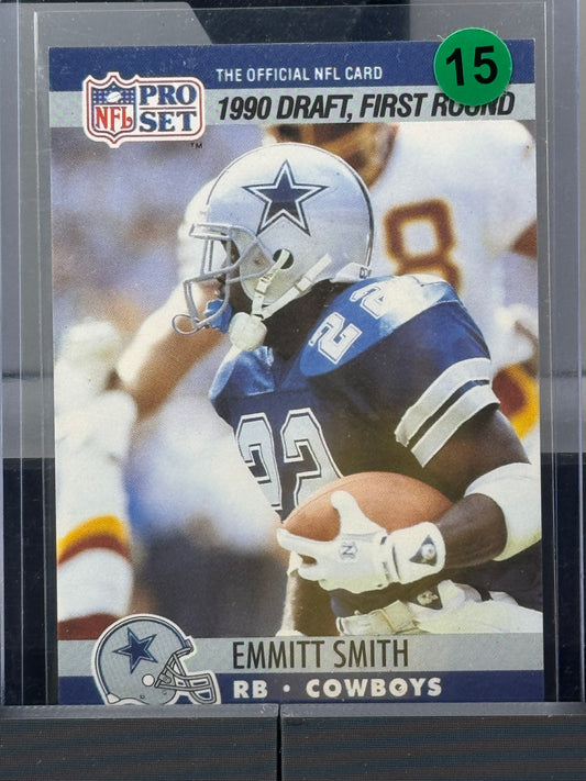 1990 NFL Pro Set #685 Emmitt Smith RC Dallas Cowboys