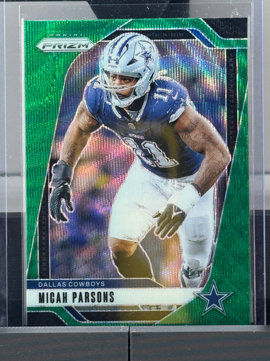 2024 Prizm #77 Micah Parsons Green Wave Prizm Dallas Cowboys