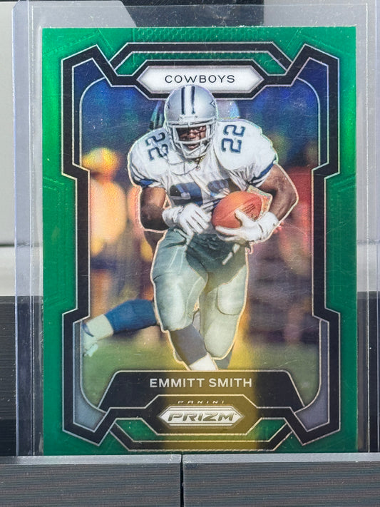 2023 Prizm #74 Emmitt Smith Green Prizm Dallas Cowboys