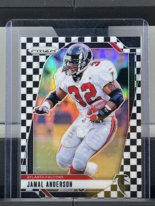 2024 Prizm #18 Jamal Anderson White Checkerboard Prizm Atlanta Falcons