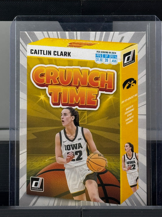 2024 Panini Caitlin Clark Collection #SS-CT2 Caitlin Clark Crunch Time Iowa Hawkeyes Indiana Fever