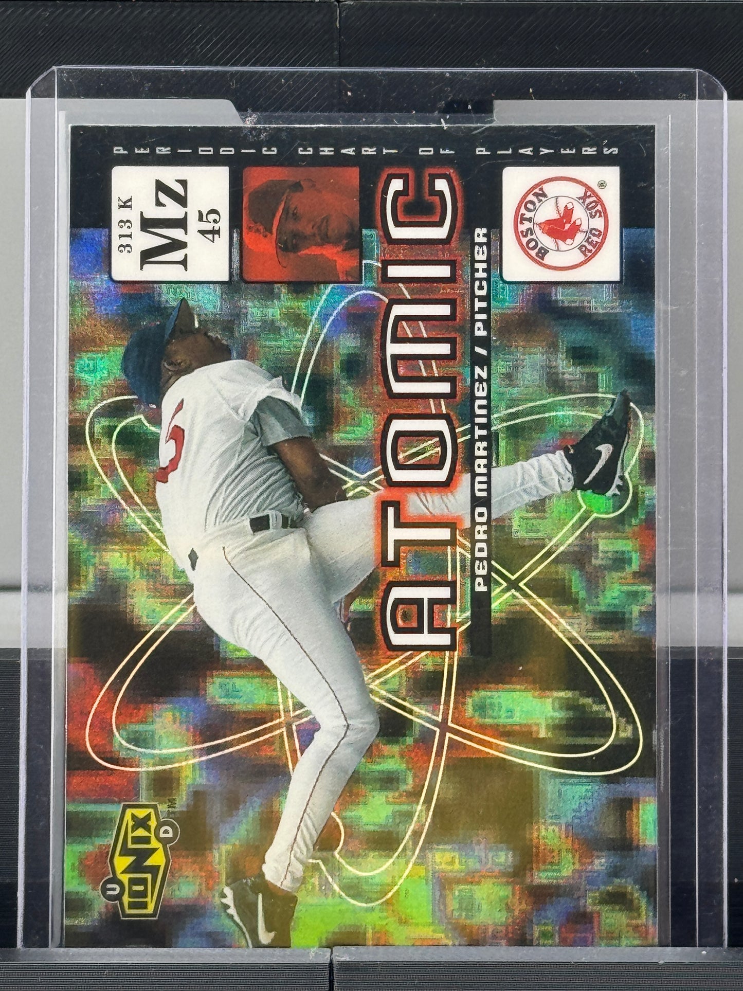 2000 Upper Deck Ionix #A1 Pedro Martinez Atomic Boston Red Sox