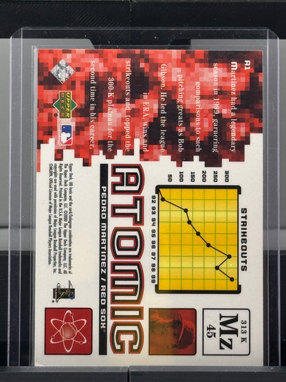 2000 Upper Deck Ionix #A1 Pedro Martinez Atomic Boston Red Sox