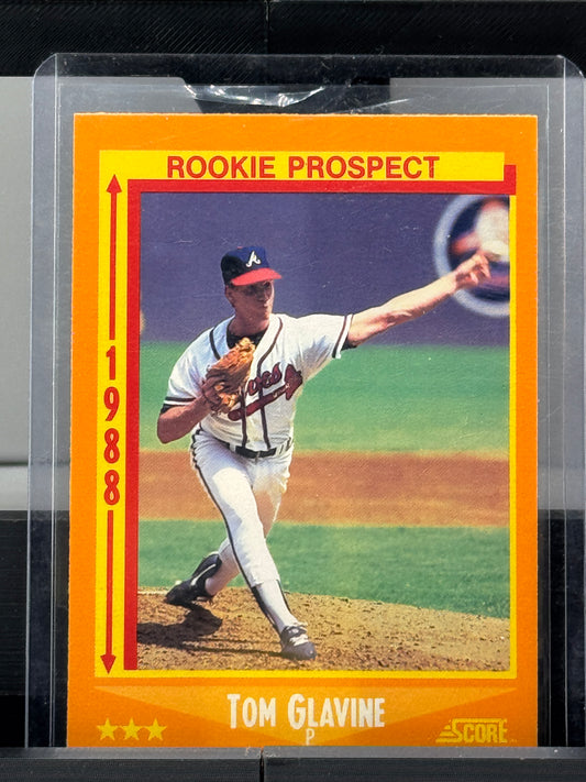 1988 Score #638 Tom Glavine Rookie Prospect Atlanta Braves