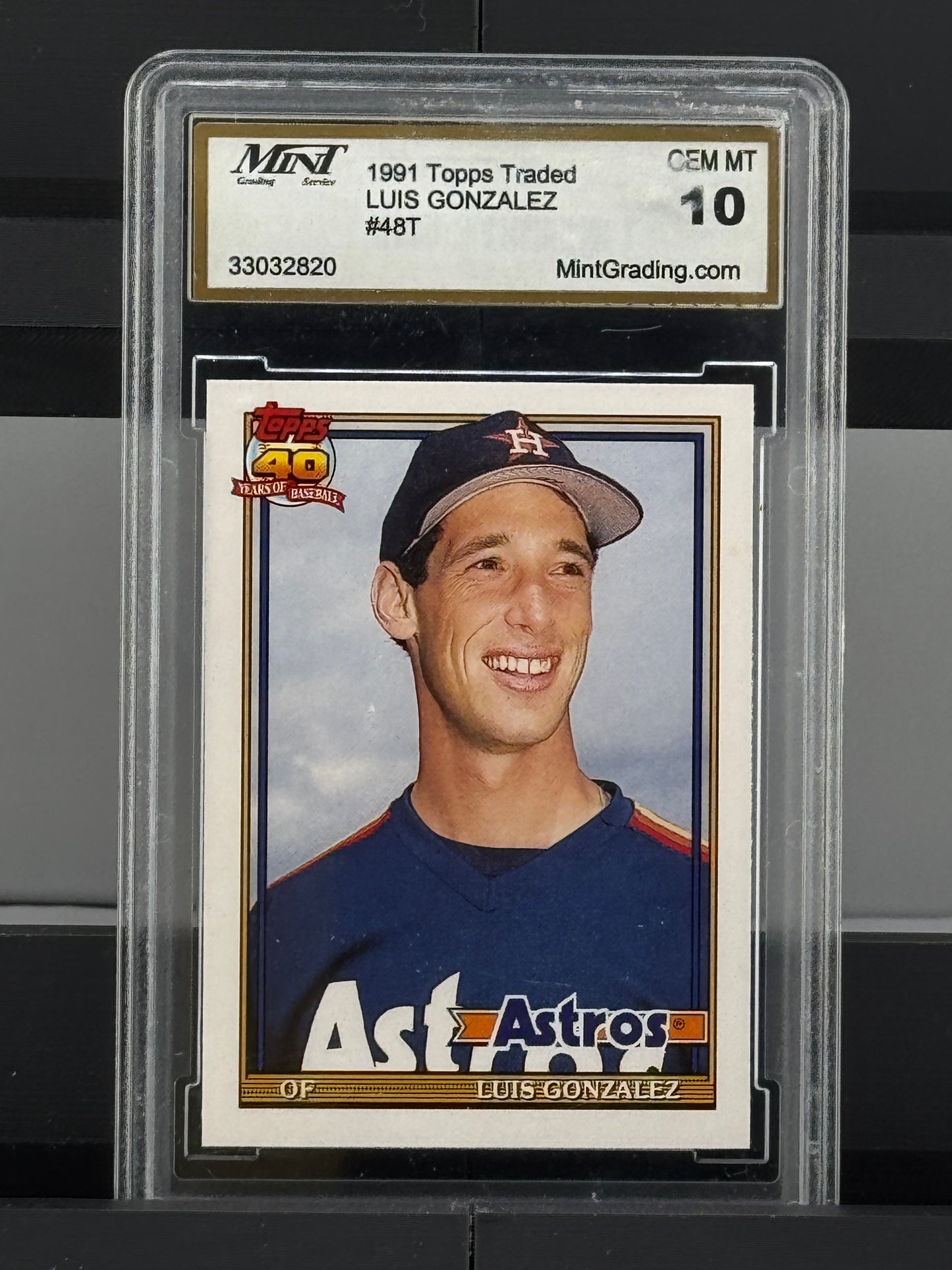 1991 Topps Traded #48T Luis Gonzalez Gem Mint 10 Houston Astros