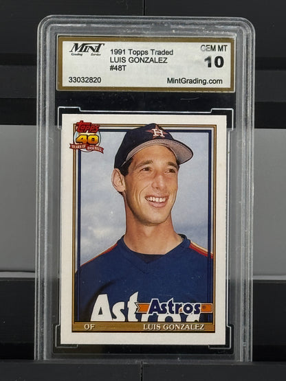 1991 Topps Traded #48T Luis Gonzalez Gem Mint 10 Houston Astros