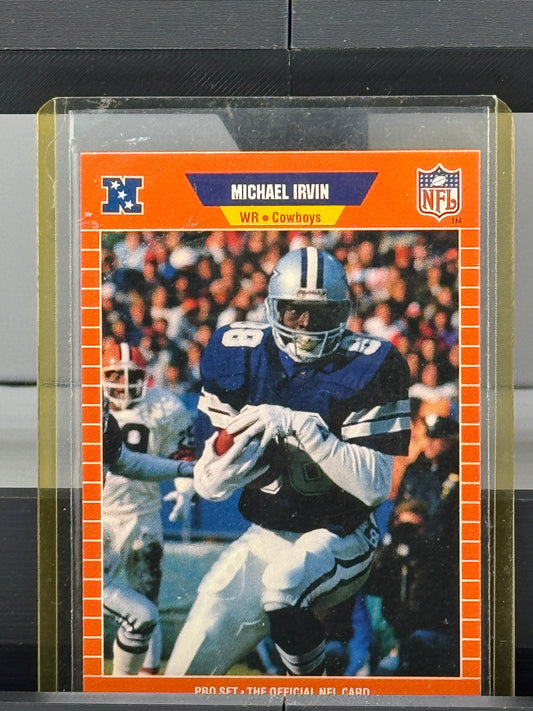 1989 Pro Set #89 Michael Irving Dallas Cowboys