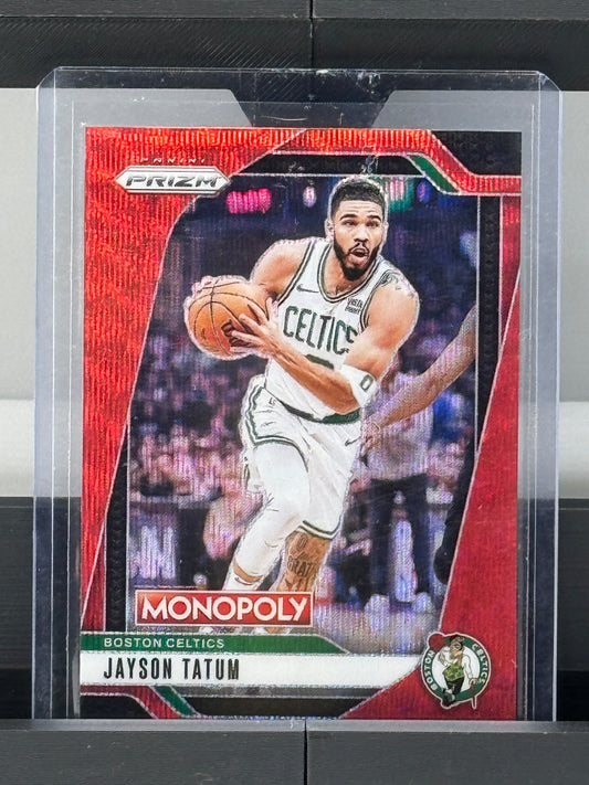 2024-25 Prizm Monopoly #16 Jason Tatum Red Wave Prizm Boston Celtics