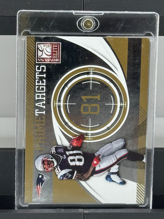 2010 Donruss Elite #12 Randy Moss Prime Targets 169/999 New England Patriots
