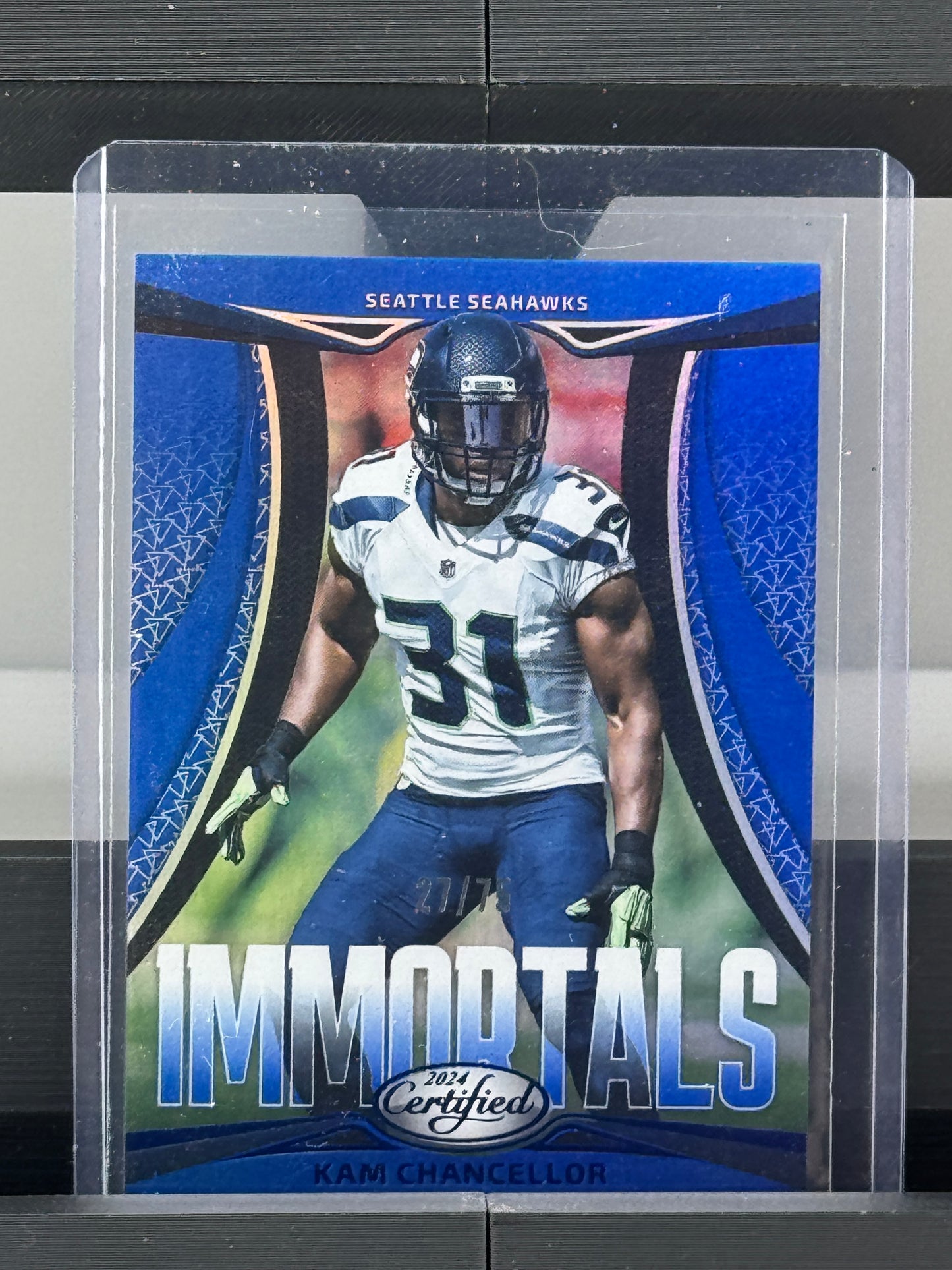 2024 Panini Certified #14 Kam Chancellor Immortals Blue 27/75 Seattle Seahawks