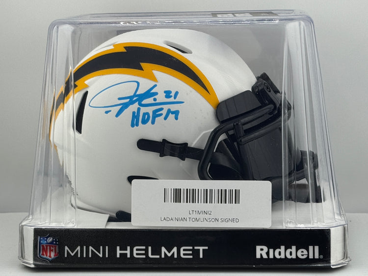 
                        Ladainian Tomlinson San Diego Chargers HOF Signed Speed Mini Helmet - Rated Rookies
                    