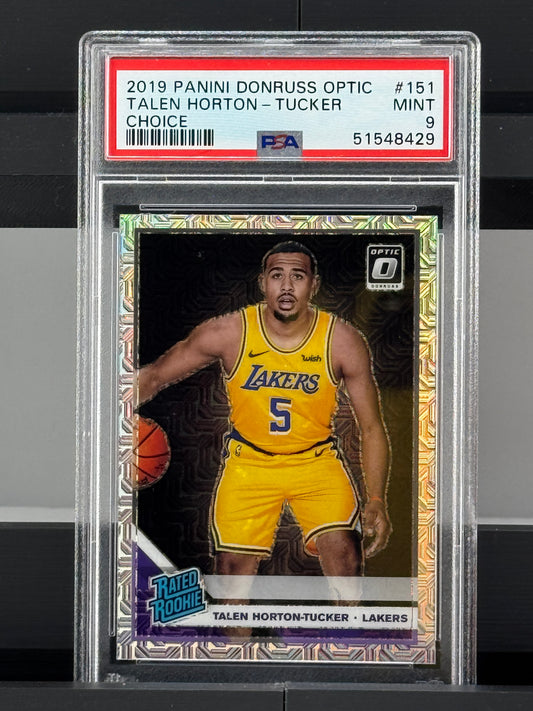 2019 Donruss Optic #151 Talen Horton-Tucker Choice Mojo RC Los Angeles Lakers