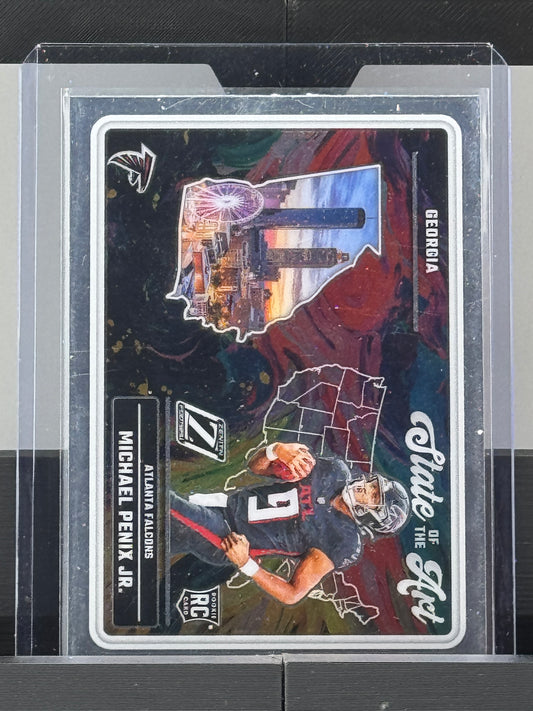 2024 Zenith #13 Michael Penix Jr State of the Art RC Atlanta Falcons