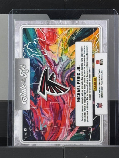 2024 Zenith #13 Michael Penix Jr State of the Art RC Atlanta Falcons