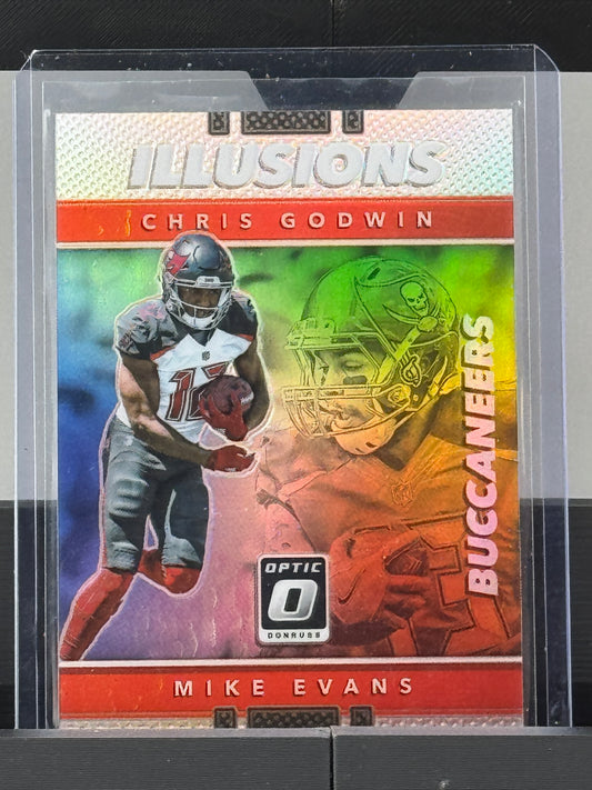 2017 Donruss Optic #25 Chris Godwin Mike Evans Illusions Silver Prizm Tampa Bay Buccaneers